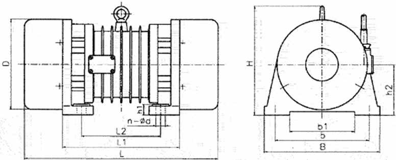 ZG系列慣性振動器結(jié)構(gòu)圖